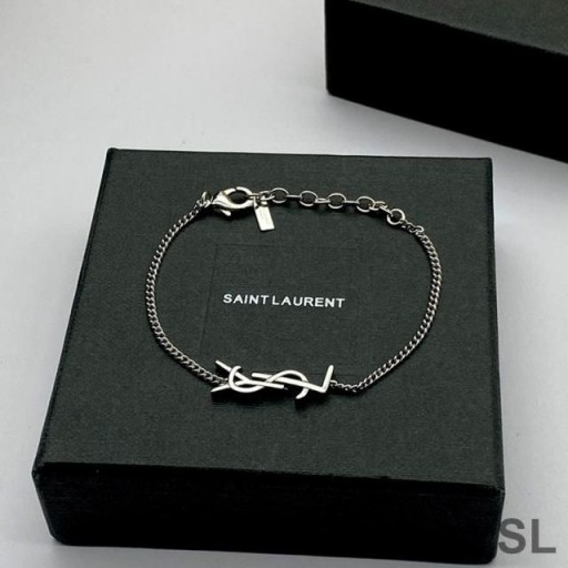 Yves Saint Laurent Opyum Charm Bracelet In Metal Silver