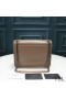 Yves Saint Laurent Baby Niki Chain Bag In Crinkled And Quilted Leather Apricot/Silver