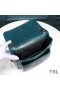 Yves Saint Laurent Baby Niki Chain Bag In Crinkled And Quilted Leather Green/Silver