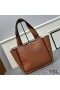 Yves Saint Laurent Bea Tote In Grained Leather Brown