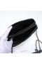 Yves Saint Laurent Becky Double-Zip Pouch In Diamond-Quilted Lambskin Black/Silver