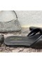 Yves Saint Laurent Bianca Slides In Smooth Leather Black