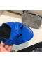 Yves Saint Laurent Bianca Slides In Smooth Leather Blue