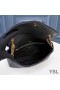Yves Saint Laurent Calypso Bag In Plunged Lambskin Black/Gold