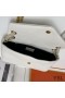 Yves Saint Laurent Calypso Bag In Plunged Lambskin White/Gold