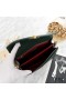 Yves Saint Laurent Cassandra Clasp Bag In Smooth Leather Green/Gold