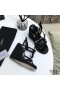 Yves Saint Laurent Cassandra Wedge Espadrilles In Leather Black