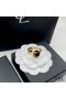 Yves Saint Laurent Cassandre Pearl And Ball Ring In Metal Gold/Black