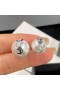 Yves Saint Laurent Cassandre Pearl Earrings In Metal Silver