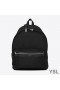 Yves Saint Laurent City Backpack In Canvas Black