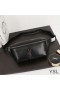Yves Saint Laurent Classic Monogram Belt Bag In Lambskin Black/Silver