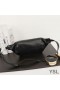 Yves Saint Laurent Classic Monogram Belt Bag In Lambskin Black/Silver