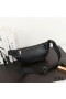 Yves Saint Laurent Classic Monogram Belt Bag In Soft Black Leather Black/Silver