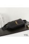 Yves Saint Laurent Classic Monogram Belt Bag In Textured Leather Black/Gold
