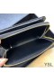 Yves Saint Laurent Compact Zip Around Wallet In Grained Matelasse Leather Black/Gold