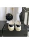 Yves Saint Laurent Court Classic Sneakers In Embroidered Leather with Black Logo White/Black