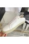 Yves Saint Laurent Court Classic Sneakers In Embroidered Leather with Gold Logo White/Black