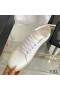 Yves Saint Laurent Court Classic Sneakers In Embroidered Leather with Gold Logo White/Gold