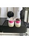 Yves Saint Laurent Court Classic Sneakers In Embroidered Leather with Rose Logo White/Rose