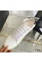 Yves Saint Laurent Court Classic Sneakers In Embroidered Leather with Silver Logo White/Black