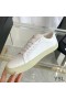 Yves Saint Laurent Court Classic Sneakers In Embroidered Leather with Silver Logo White