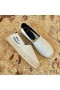 Yves Saint Laurent Embroidered Espadrilles In Canvas White
