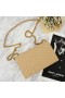 Yves Saint Laurent Envelope Chain Wallet In Textured Matelasse Leather Apricot/Gold