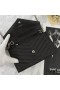 Yves Saint Laurent Envelope Chain Wallet In Textured Matelasse Leather Black/Silver