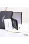 Yves Saint Laurent Fragments Zipped Card Case In Grained Matelasse Leather Black/Silver