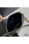 Yves Saint Laurent Gaby Zipped Pouch In Quilted Lambskin Black