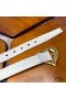 Yves Saint Laurent Heart Belt In Nappa Leather White/Gold