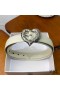Yves Saint Laurent Heart Belt In Nappa Leather White/Silver