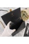 Yves Saint Laurent Kate Chain Wallet with Tassel In Leather Black/Gold