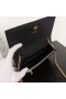 Yves Saint Laurent Kate Chain Wallet with Tassel In Textured Leather Black/Gold