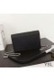 Yves Saint Laurent Kate Chain Wallet with Tassel In Textured Leather Black/Silver