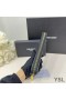 Yves Saint Laurent Large Cassandra Deconstruct Zip Around Wallet In Crocodile Embossed Leather Black