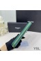 Yves Saint Laurent Large Cassandra Deconstruct Zip Around Wallet In Crocodile Embossed Leather Green