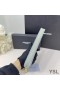 Yves Saint Laurent Large Cassandra Deconstruct Zip Around Wallet In Crocodile Embossed Leather Sky Blue