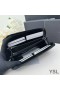 Yves Saint Laurent Large Cassandra Zip Around Wallet In Crinkled Matelasse Leather Black