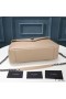 Yves Saint Laurent Large Classic College Chain Bag In Matelasse Leather Apricot/Silver