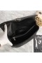 Yves Saint Laurent Large Classic College Chain Bag In Matelasse Leather Black/Silver