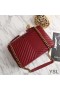 Yves Saint Laurent Large Classic College Chain Bag In Matelasse Leather Red/Gold