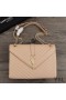 Yves Saint Laurent Large Envelope Chain Bag In Matelasse Leather Apricot/Gold