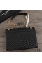 Yves Saint Laurent Large Envelope Chain Bag In Matelasse Leather Black/Gold
