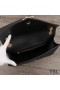 Yves Saint Laurent Large Envelope Chain Bag In Matelasse Leather Black/Gold