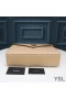Yves Saint Laurent Large Envelope Chain Bag In Mixed Grained Matelasse Leather Apricot/Gold
