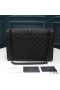 Yves Saint Laurent Large Envelope Chain Bag In Mixed Grained Matelasse Leather Black
