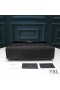 Yves Saint Laurent Large Envelope Chain Bag In Mixed Grained Matelasse Leather Black/Silver