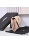 Yves Saint Laurent Large Envelope Flap Wallet In Mixed Grained Matelasse Leather Pink/Gold