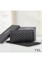 Yves Saint Laurent Large Gaby Flap Wallet In Quilted Lambskin Black/Gold